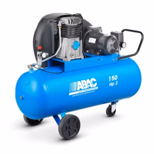 Compressore 3 HP Serie Gamma A39 150 ABAC fornito da FM2, monostadio a cinghia per applicazioni professionali