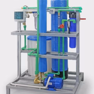 Sistema Osmo for 200 per produzione acqua osmotizzata 200 litri ora con membrana osmotica per autolavaggio professionale