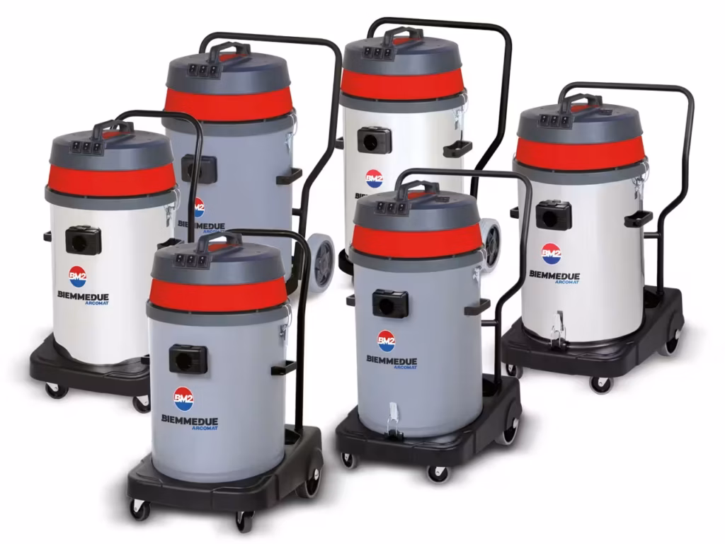 Aspiratore professionale liquidi e solidi SP SM 80 BM2 in acciaio inox venduto da FM2 per autolavaggi