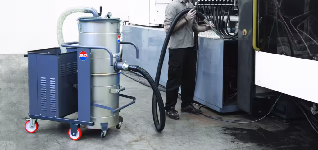 Aspiratori industriali TCX e TCXV BM2 dettaglio componenti e accessori per aspirazione polveri e liquidi professionali