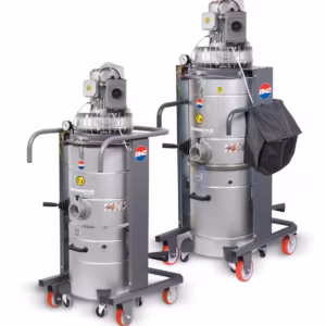 Aspiratori industriali ATEX TT EX e TTX EX con serbatoio 100 litri e turbina certificata per zone a rischio esplosione