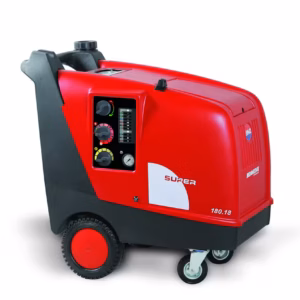 Idropulitrice professionale ad acqua calda Super BM2 con caldaia ad alta efficienza e pompa a pistoni ceramici