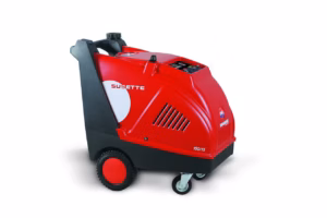 Idropulitrice professionale ad acqua calda Susette BM2 con caldaia ad alto rendimento per autolavaggi e pulizia industriale
