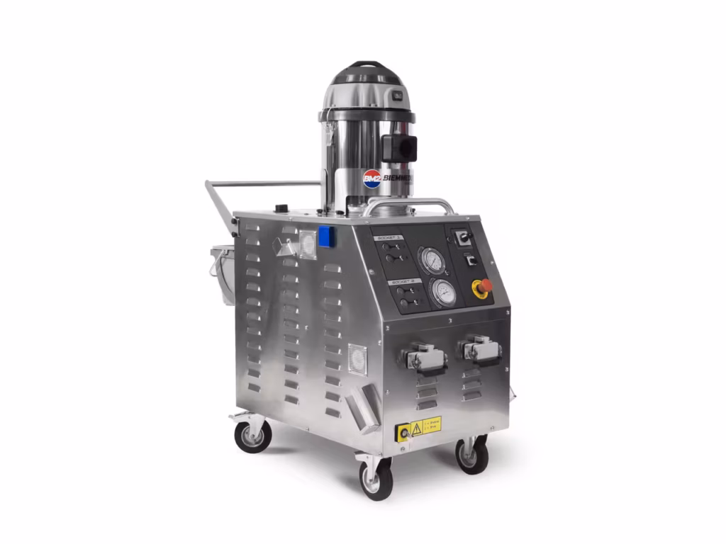 Pulitore vapore aspiratore Andromeda BM2 professionale con funzione combinata vapore e aspirazione per autolavaggio