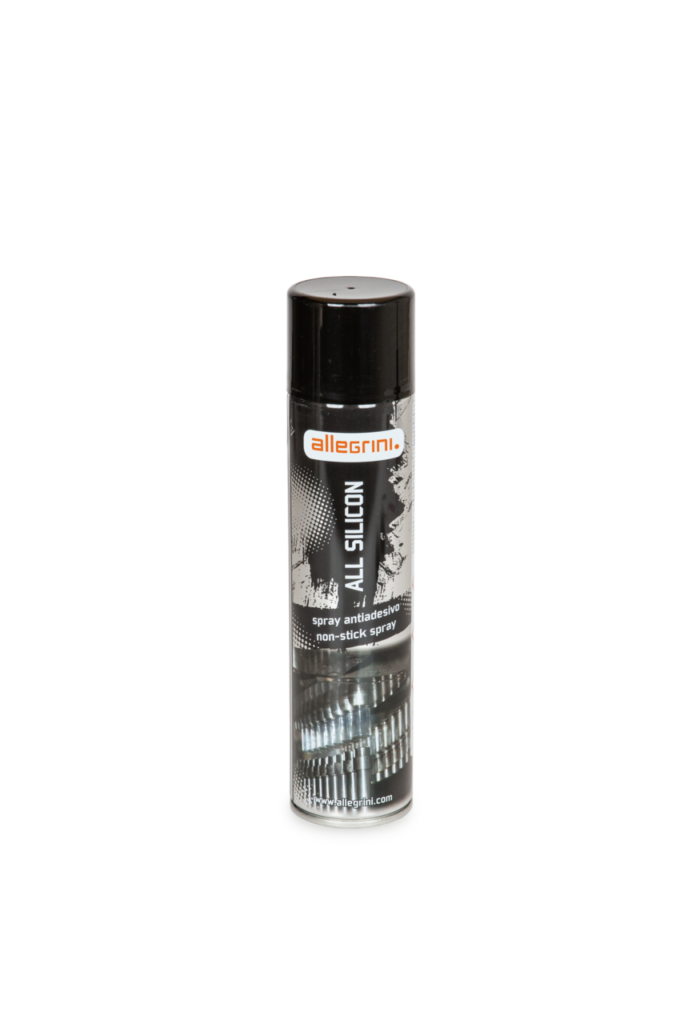 All Silicon Spray lubrificante antiadesivo Allegrini bomboletta spray silicone professionale per industria e officina