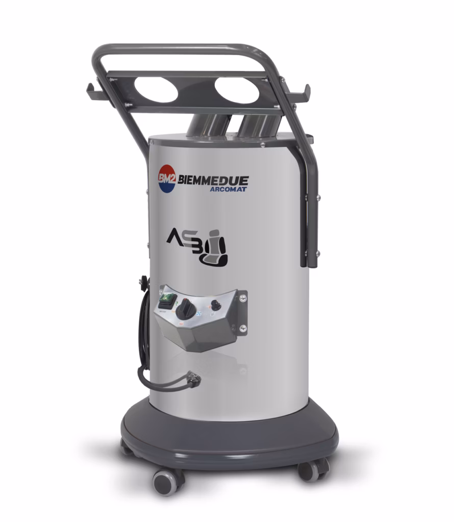 Asciugatore interno autoveicoli AS3 BM2 in funzione per asciugatura rapida abitacoli auto dopo lavaggio professionale