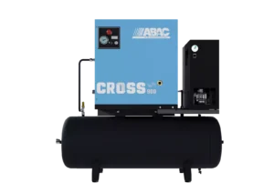 Compressore a vite professionale Cross 900 con serbatoio ed essiccatore integrato per officine e carrozzerie