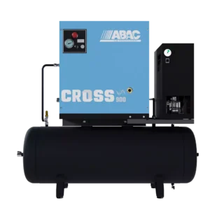 Compressore a vite professionale Cross 900 con serbatoio ed essiccatore integrato per officine e carrozzerie