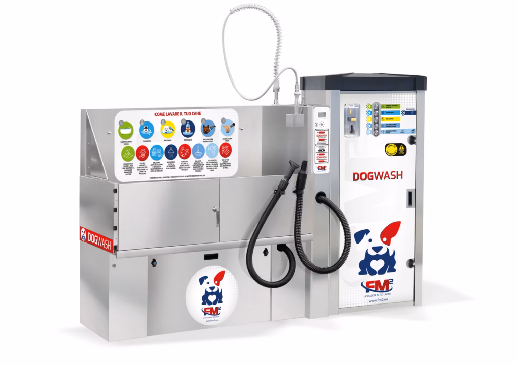 Dog wash professionale per lavaggio cani self service, attrezzatura completa per toelettatura animali venduta da FM2