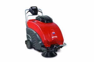Spazzatrice manuale professionale Dusty 650 con movimento spazzole a spinta per pulizia pavimenti industriali