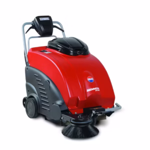 Spazzatrice manuale professionale Dusty 650 con movimento spazzole a spinta per pulizia pavimenti industriali