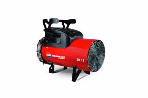Generatore aria calda elettrico mobile 15 kW per riscaldamento cantieri ed eventi venduto da FM2