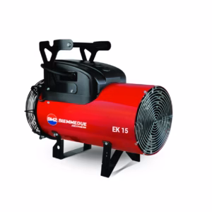 Generatore aria calda elettrico mobile 15 kW per riscaldamento cantieri ed eventi venduto da FM2