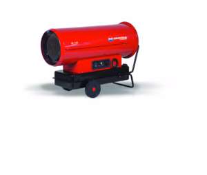 Generatore aria calda combustione diretta mobile da 105 kW per cantieri ed eventi venduto da FM2