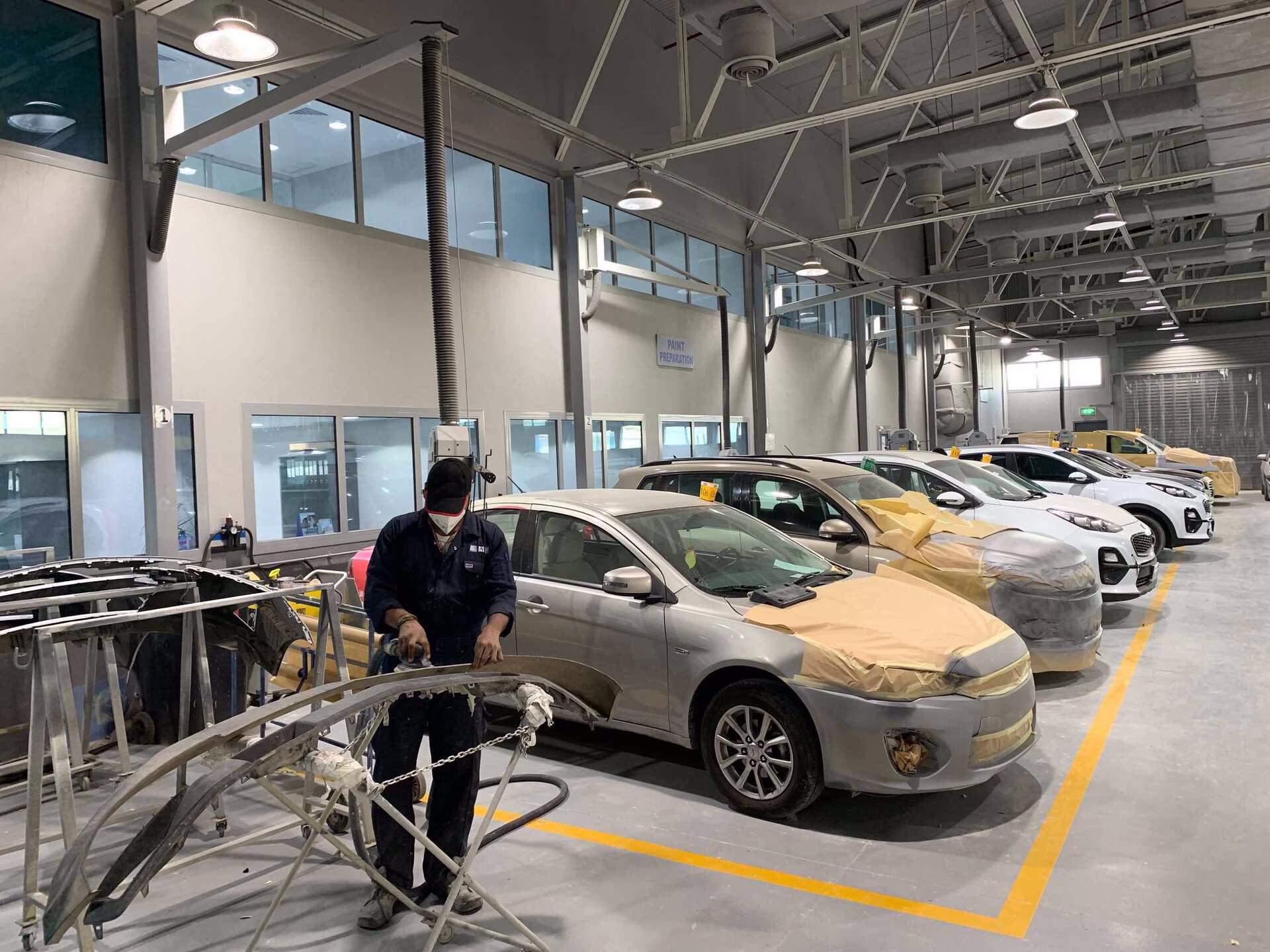 Impianto aspirazione gas carrozzeria FM2