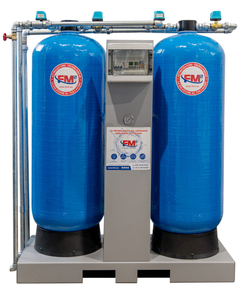 Impianto affinamento acque reflue MF 18 con filtro carboni attivi e quarzite per autolavaggi professionali