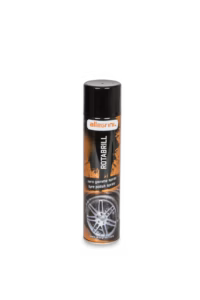 Nero gomme spray effetto lucido Rotabrill in bomboletta per pneumatici auto, venduto da FM2