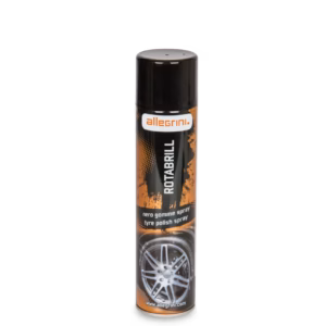 Nero gomme spray effetto lucido Rotabrill in bomboletta per pneumatici auto, venduto da FM2