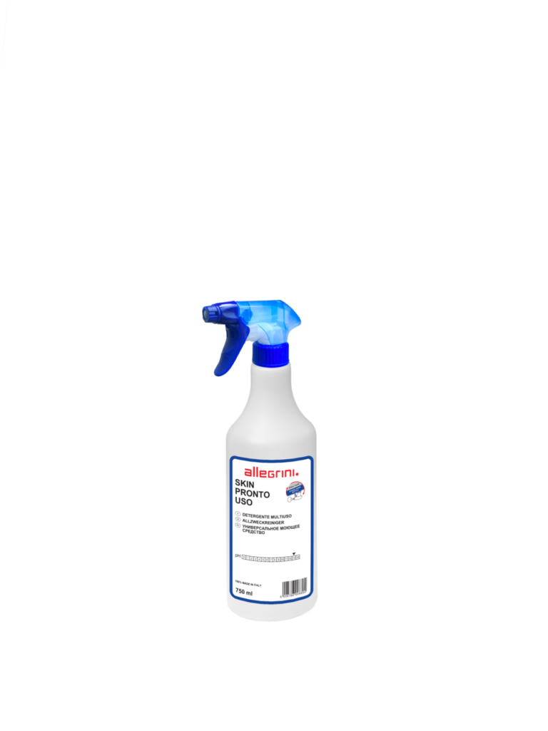 Flacone spray Skin Pronto Uso detergente universale sgrassante Allegrini per superfici lavabili vendita FM2