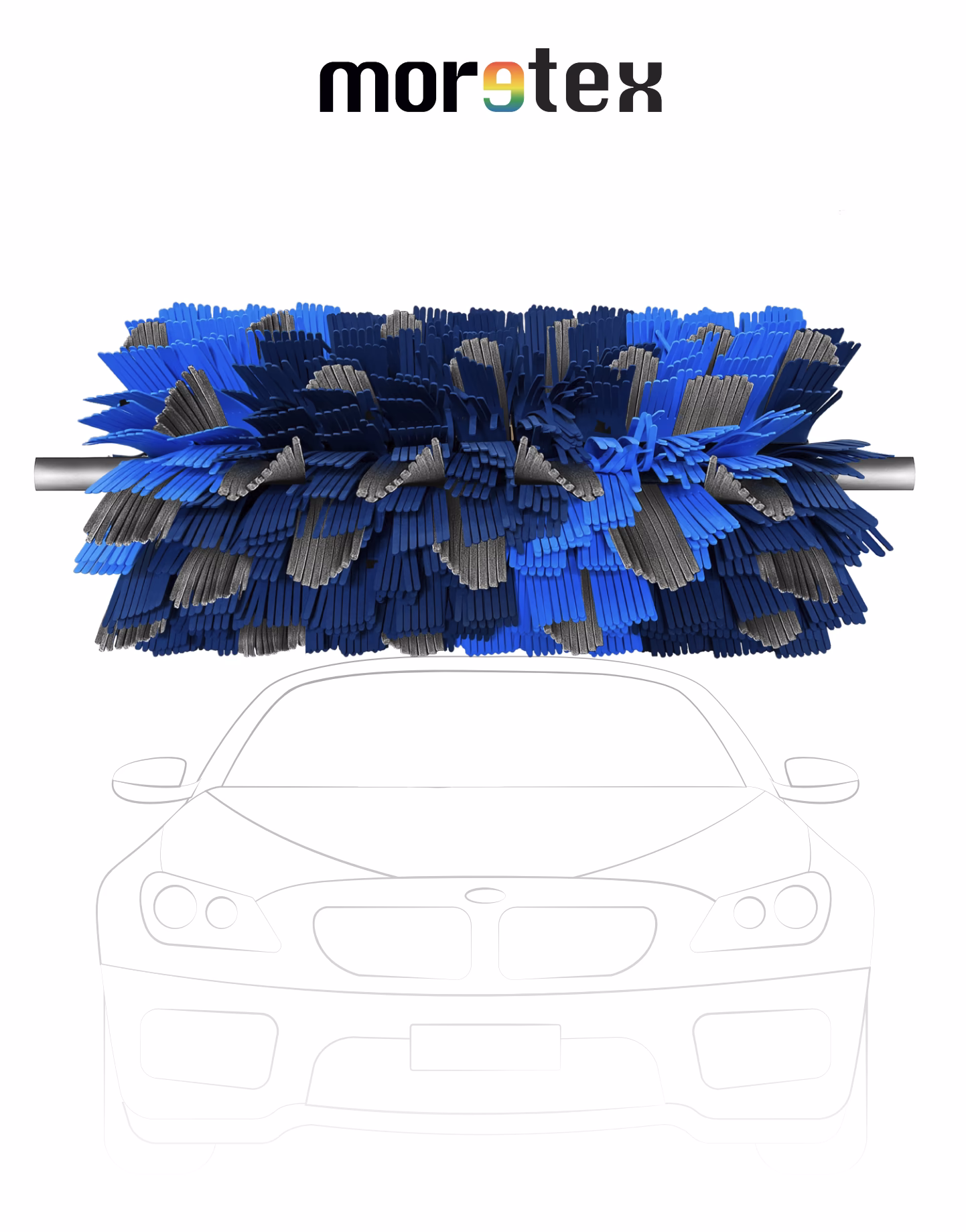 Spazzole combinate foam e microfibra per autolavaggio, distribuite da FM2